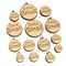 Extra Small Size Tag Mini Wood Shape Charms Jewelry DIY Craft